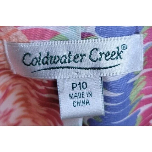 Coldwater Creek Women's Petite 3/4 Sleeve Button Jacket Sz P10 Yellow Old Money - Picture 7 of 7